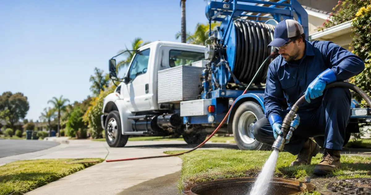 Hydro jet sewer cleaning Kernville