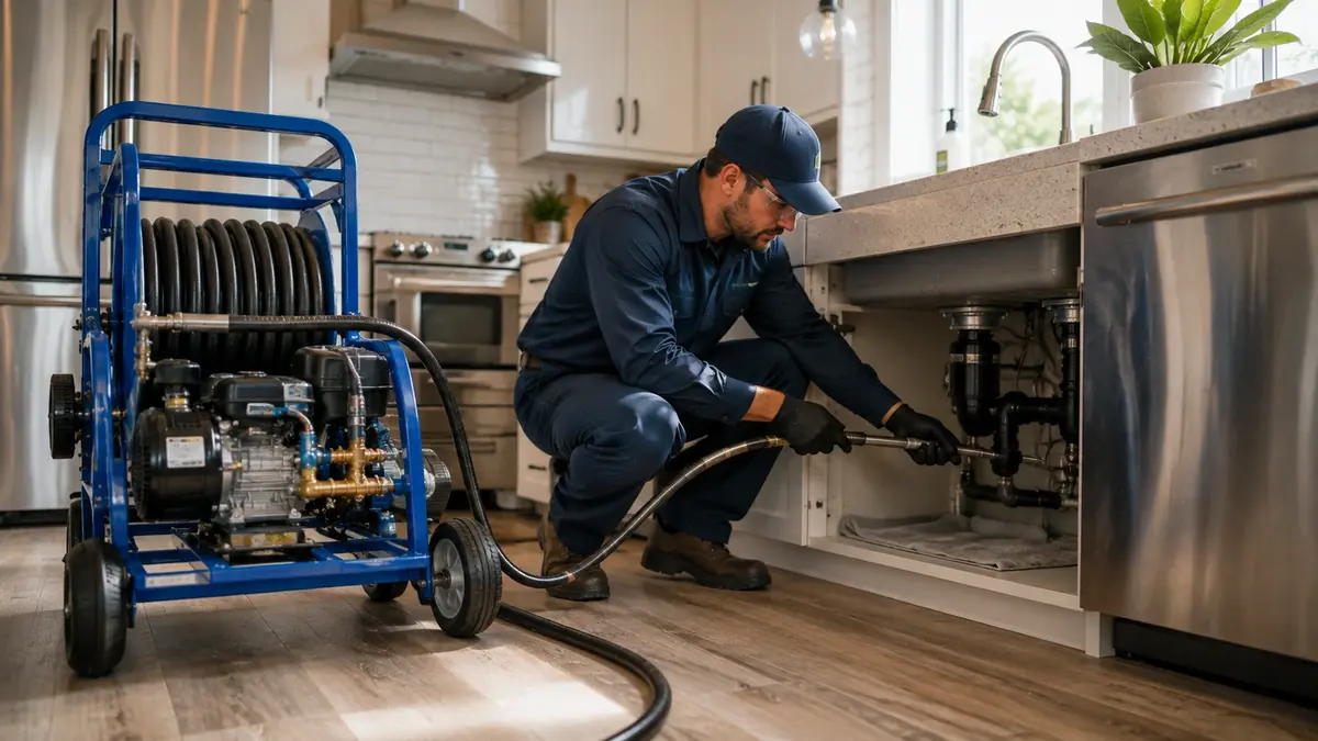 Kitchen Drain Hydro Jetting in Kernville