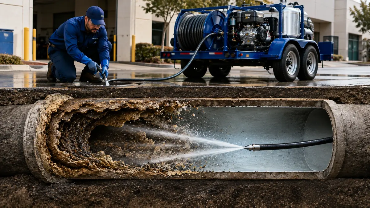 Sewer Pipe Descaling in Kernville
