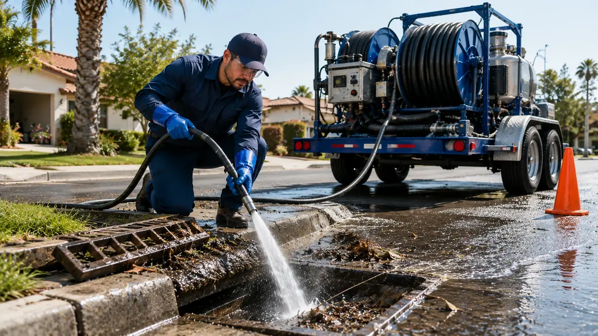 Storm Drain Hydro Jet Cleaning in Kernville